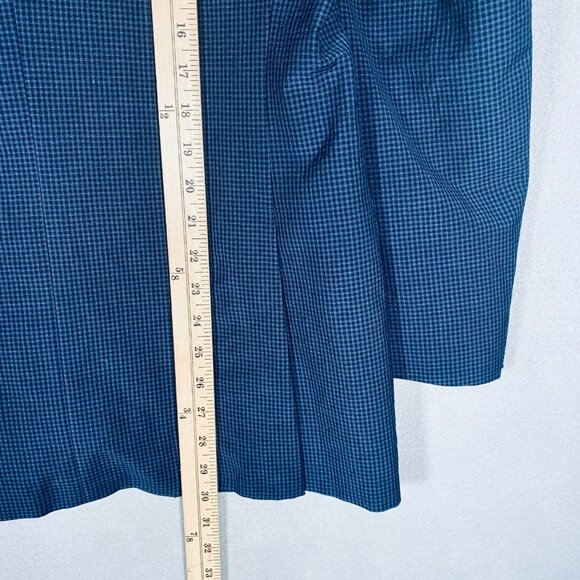 Hugo Boss Blazer Mens 38R Blue Wool Blend Gingham Plaid Sport Coat Jacket - Picture 13 of 15